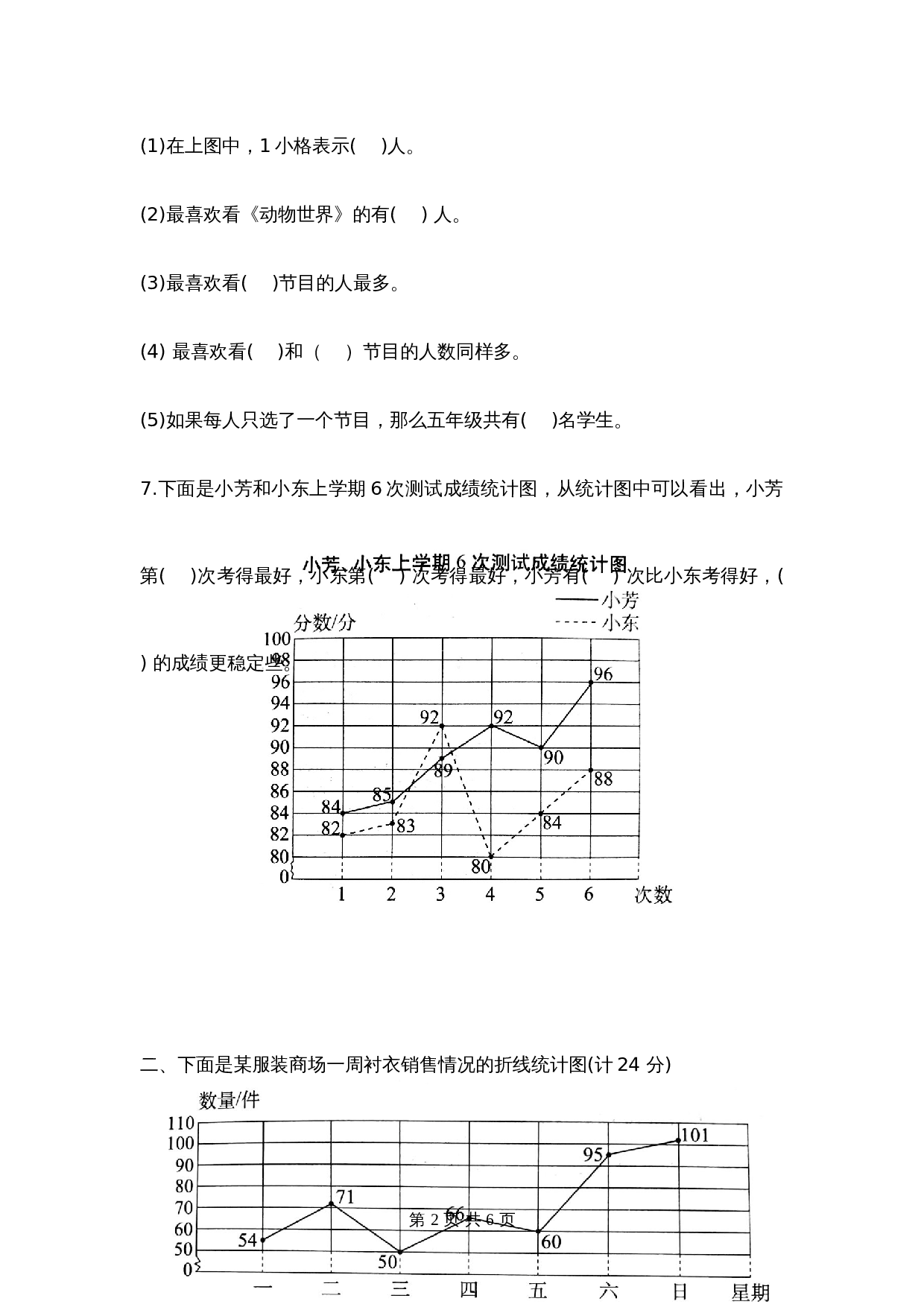 五年级下册数学单元测试 第二单元达标金卷B 苏教版（含答案） 第2页