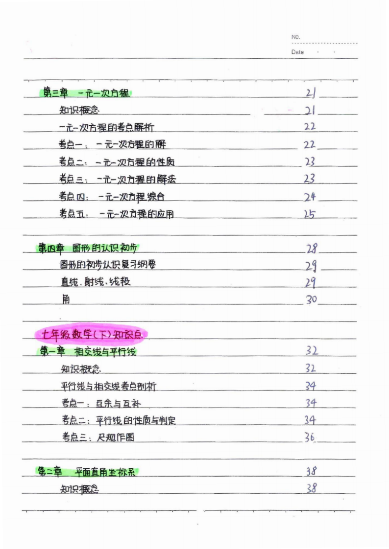 中考数学状元笔记 第2页
