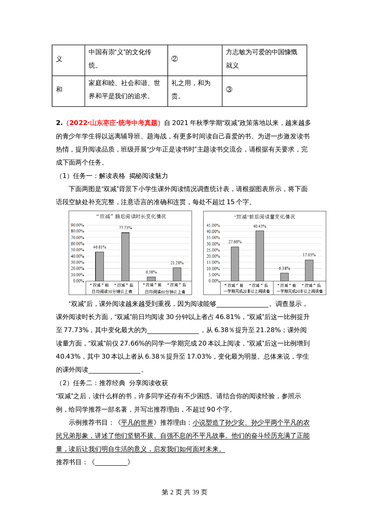 2024年中考语文一轮大单元考点复习-考点十   综合性学习——真题演练（部编版）（含解析） 第2页