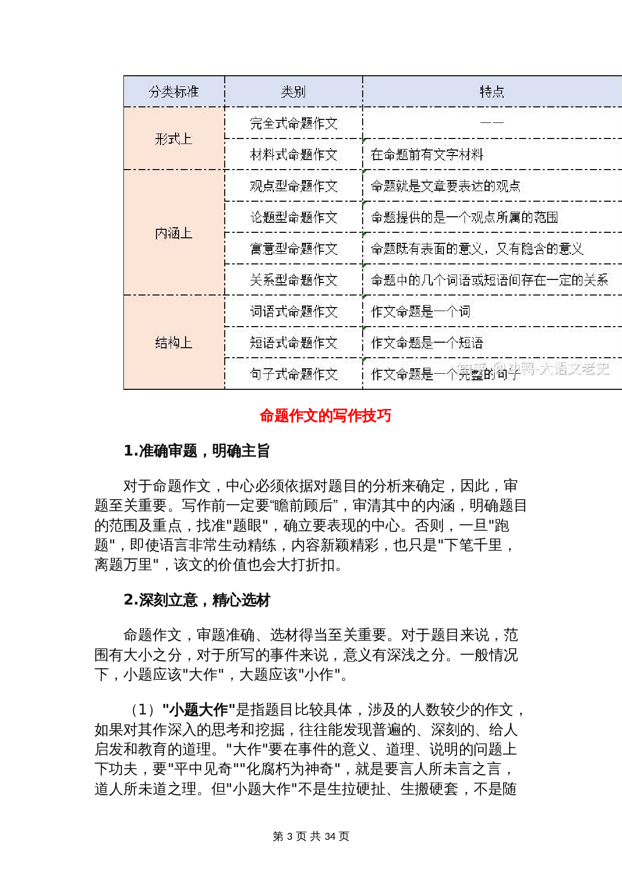 【专项备考宝典】作文之命题作文（含解析）-2024年中考语文二轮复习（全国通用） 第3页