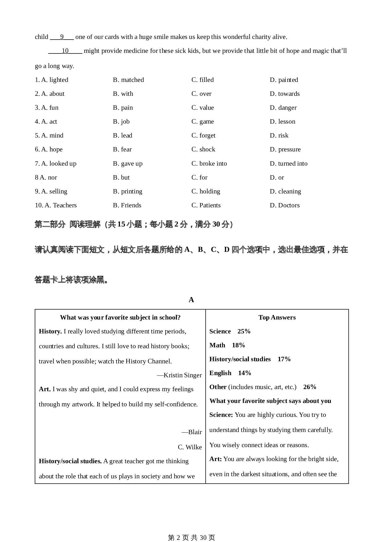 知卷精品:2023年江苏省苏州市中考英语真题(含解析) 第2页