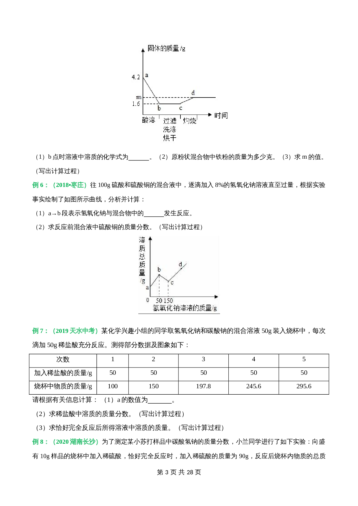 【重难点】考点11 化学计算题专题突破(含解析)-2024年中考化学专项复习 第3页