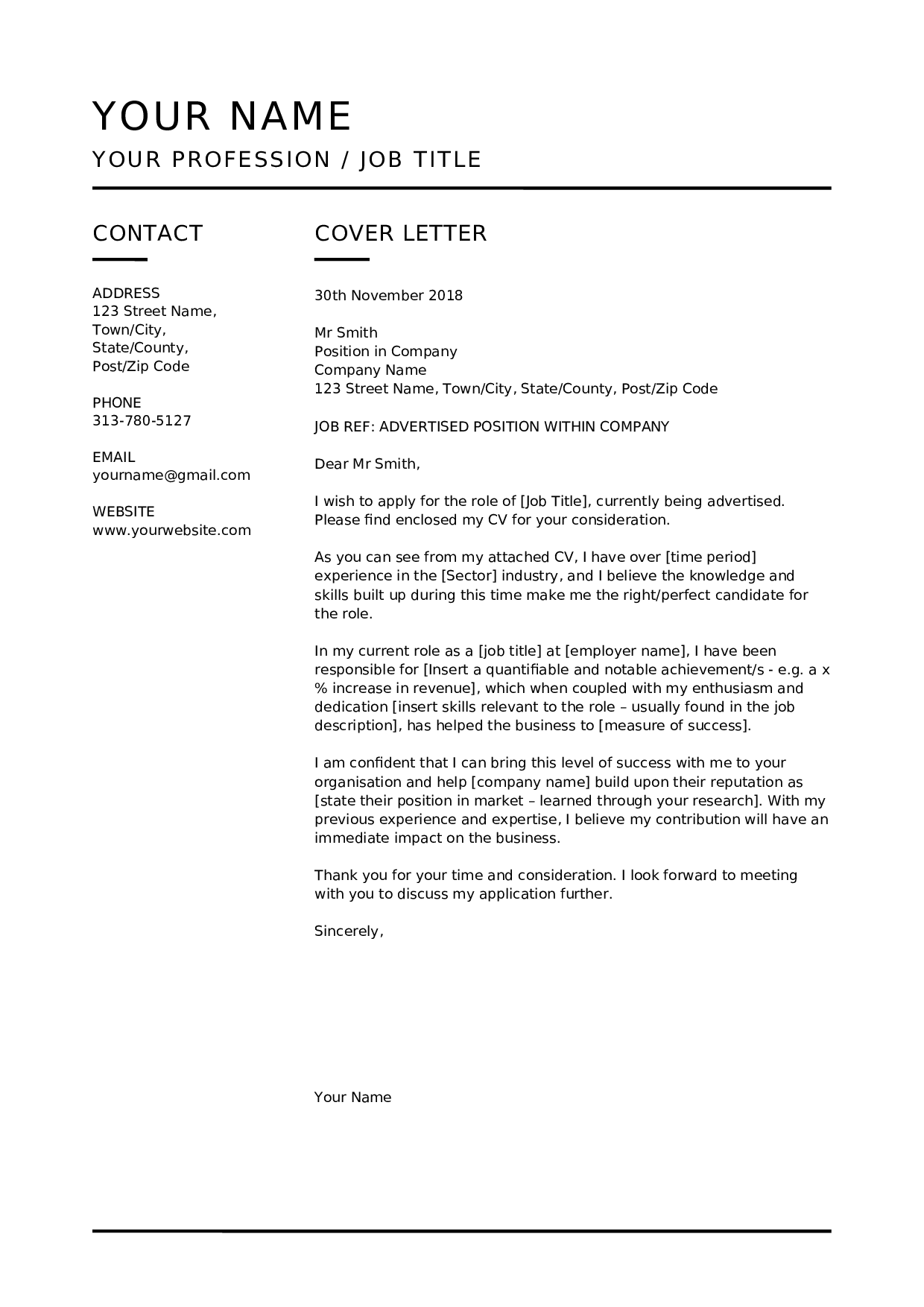 个人英文简历多页模板_01 第2页